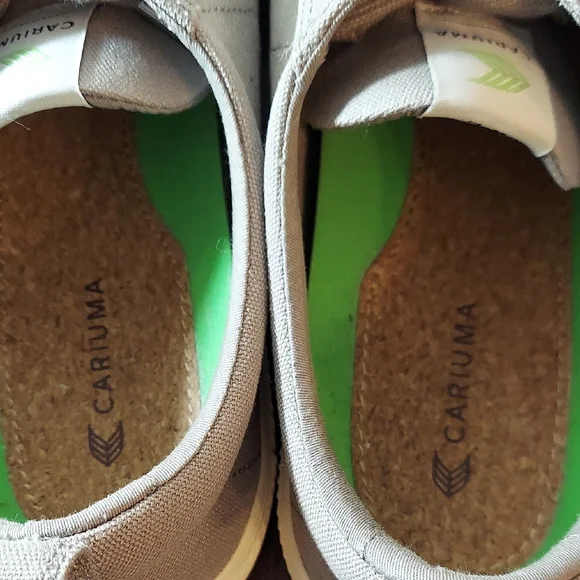 SALE 11.5 Women Cariuma OCA Low Canvas Sneakers Gray Sustainability Eco-Friendly - Picture 6 of 9